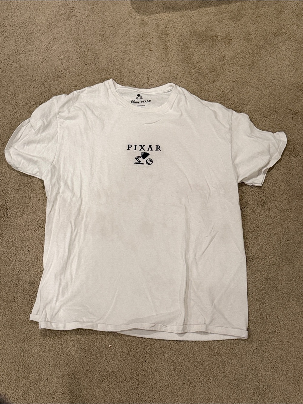Men's White Logo Crew Neck T-Shirt